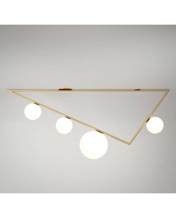 Atelier Areti Triangle 3+1 Globes Ceiling Lamp